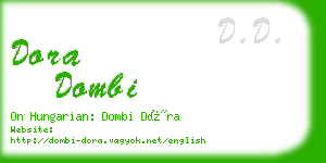 dora dombi business card